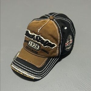 Red Stripe Brewed in Jamaica Vintage Hat with Built-in Bottle Opener